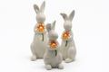 Lot de 3 lapins