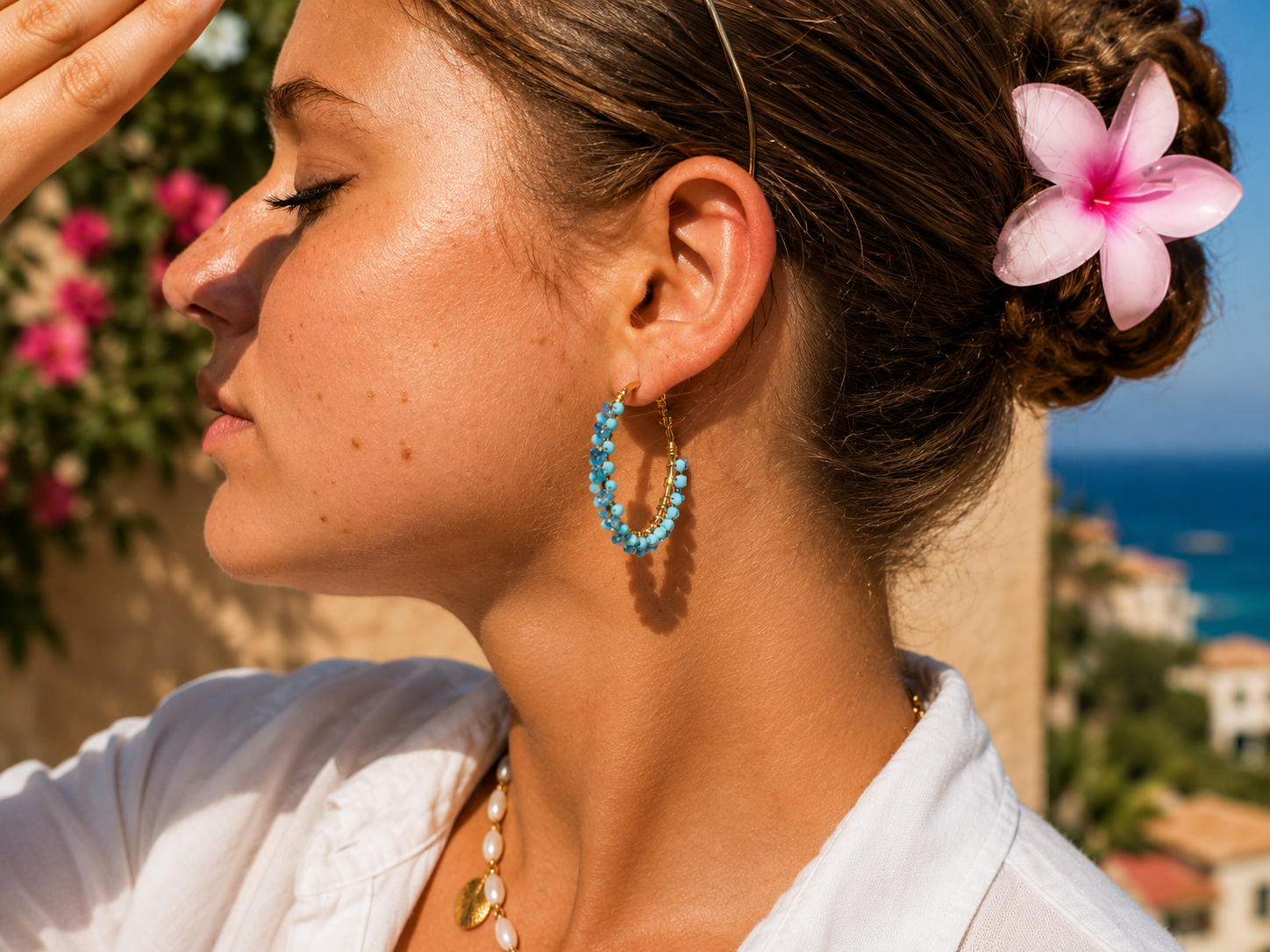 Boucles d’oreilles Azure