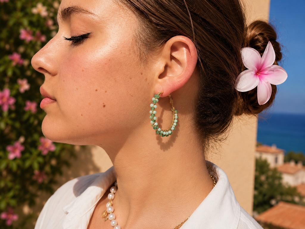 Boucles d’oreilles Azure