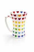 Grand mug " cœur coloré "