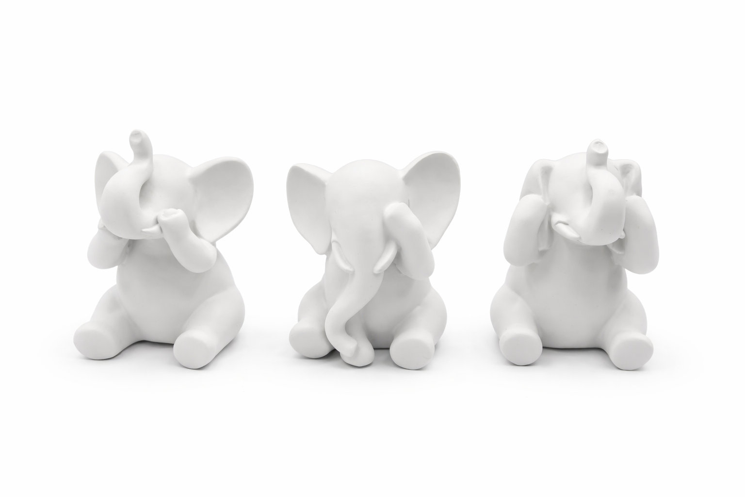3 éléphants décoratifs