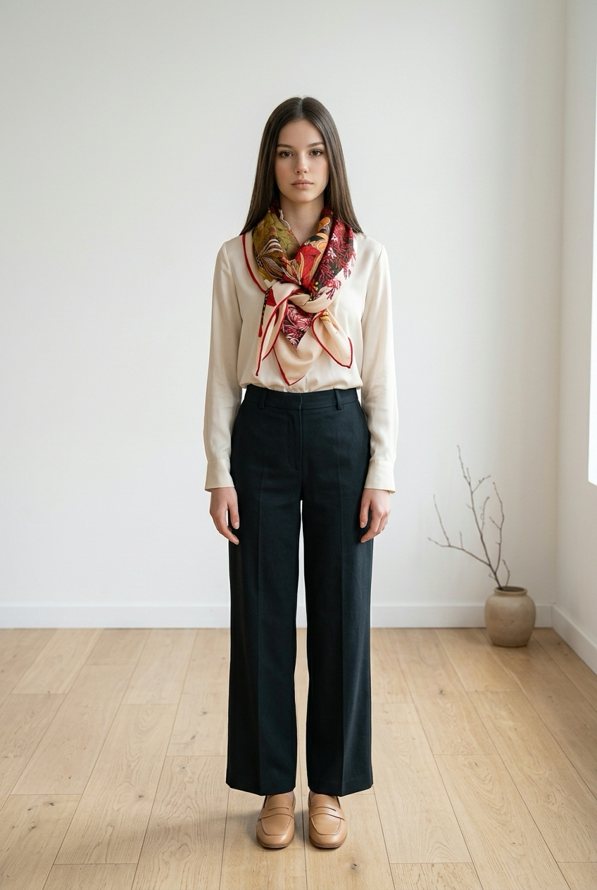 Foulard en Laine et Soie