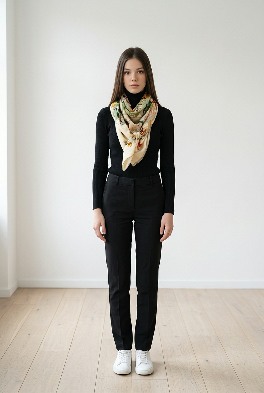 Foulard en Laine et Soie