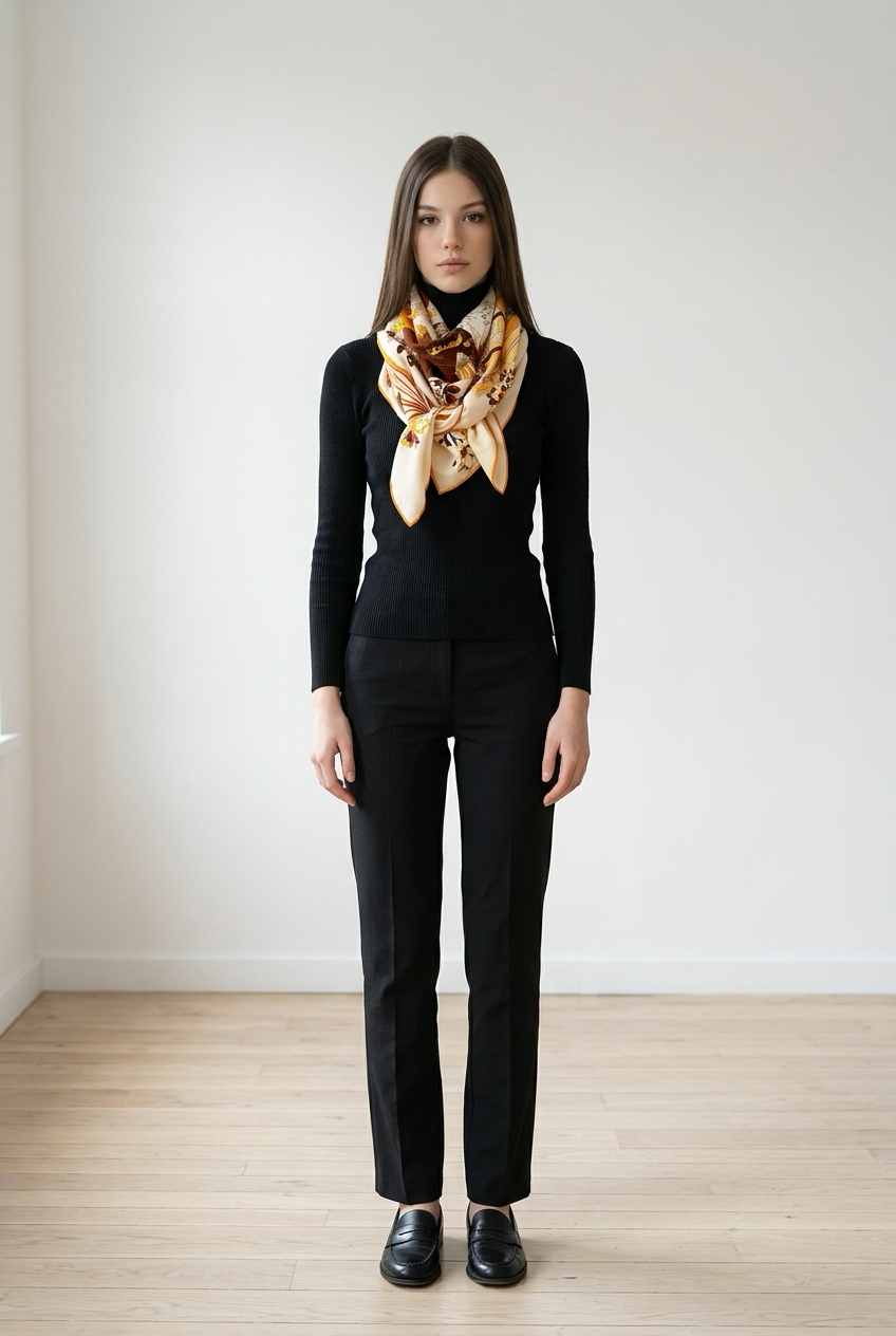 Foulard en Laine et Soie