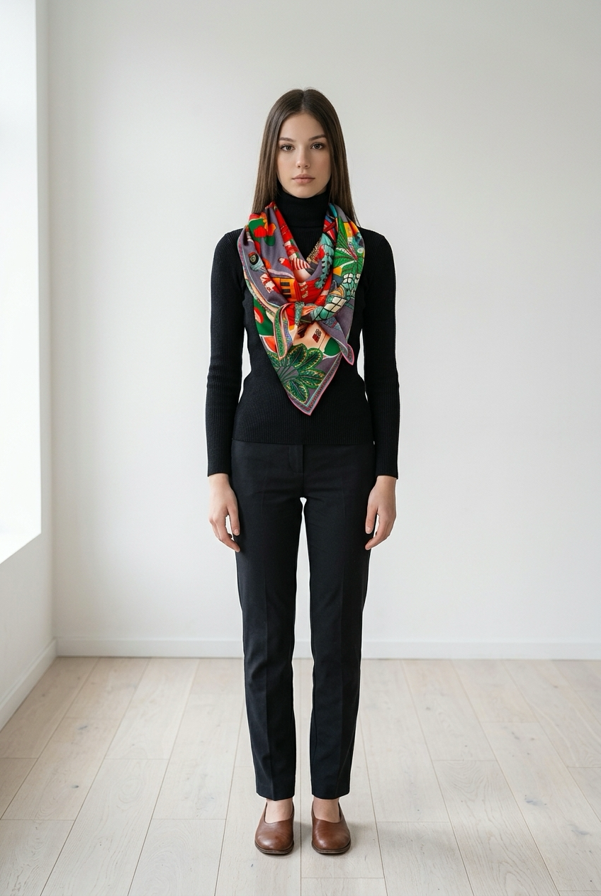 Foulard en Laine et Soie