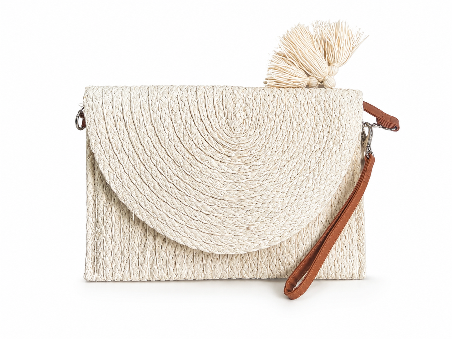 Pochette Bohème Tressée blanche